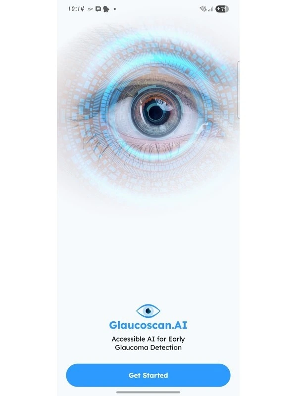 Screenshot of Glaucoma Detector Ai