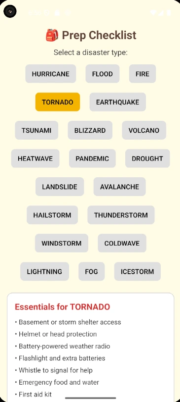 Screenshot of Disasterscope Backend