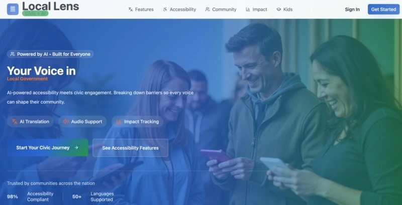 Screenshot of Locallens