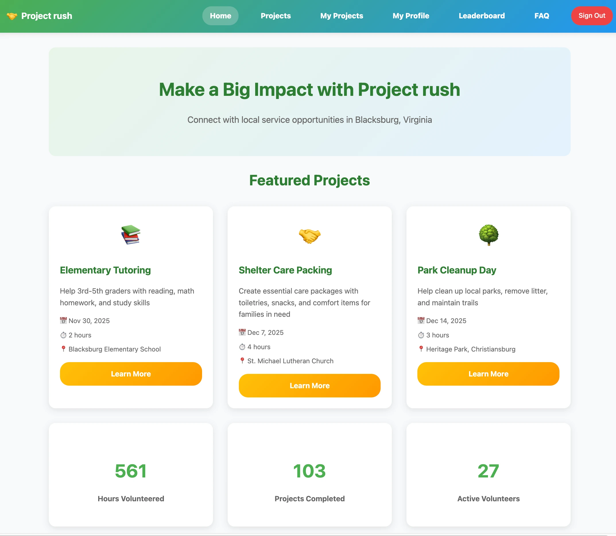 Screenshot of Little Project