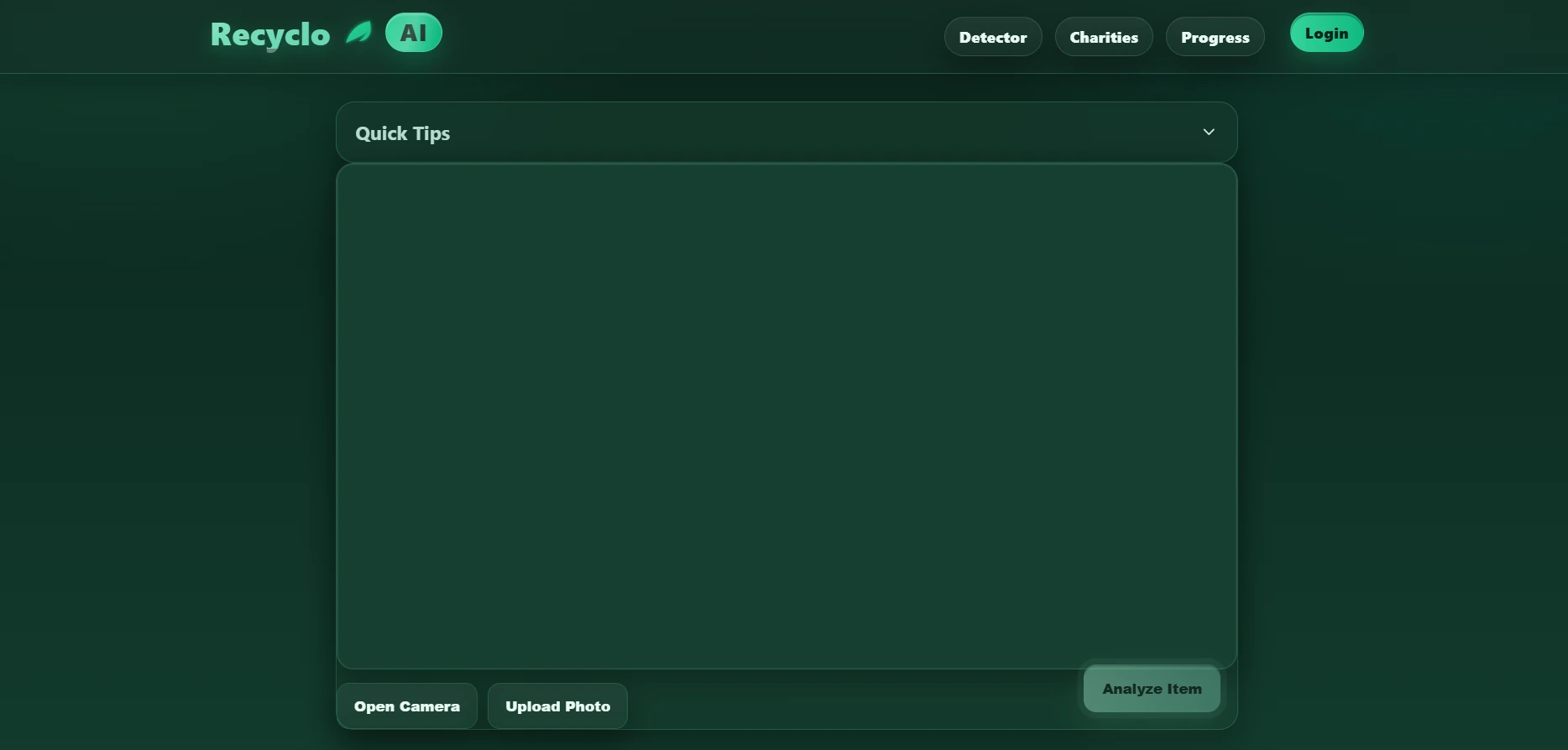 Screenshot of Recycloai