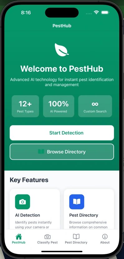 Screenshot of Pesthub