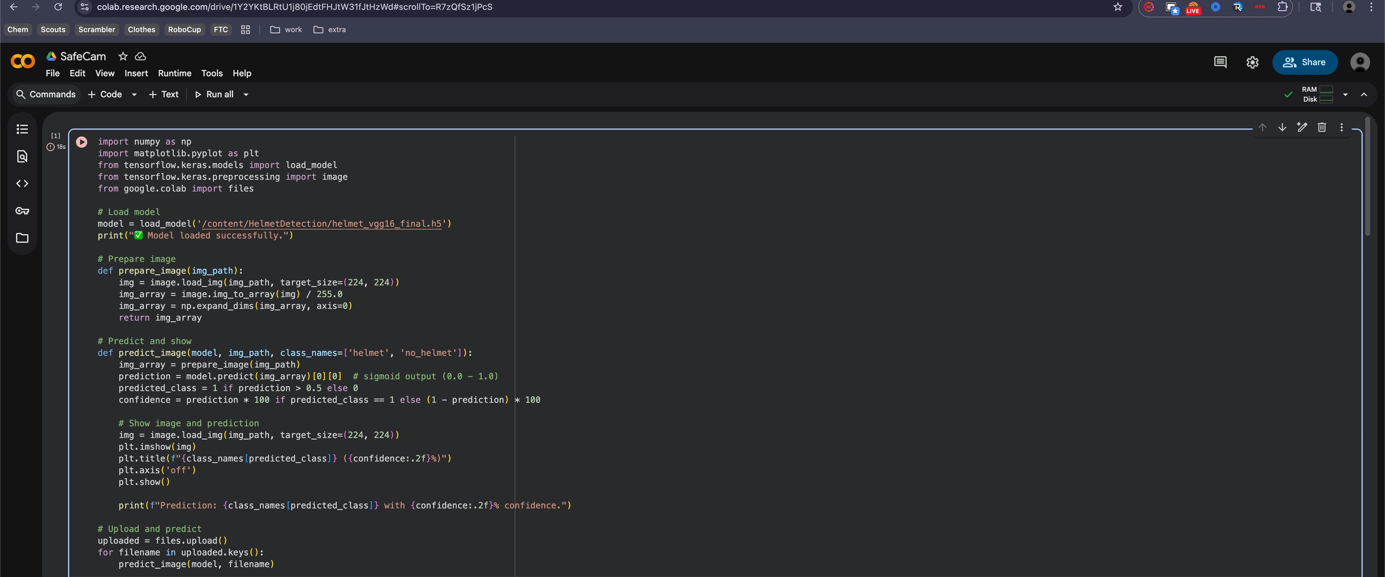 Screenshot of Colab.research.google.com