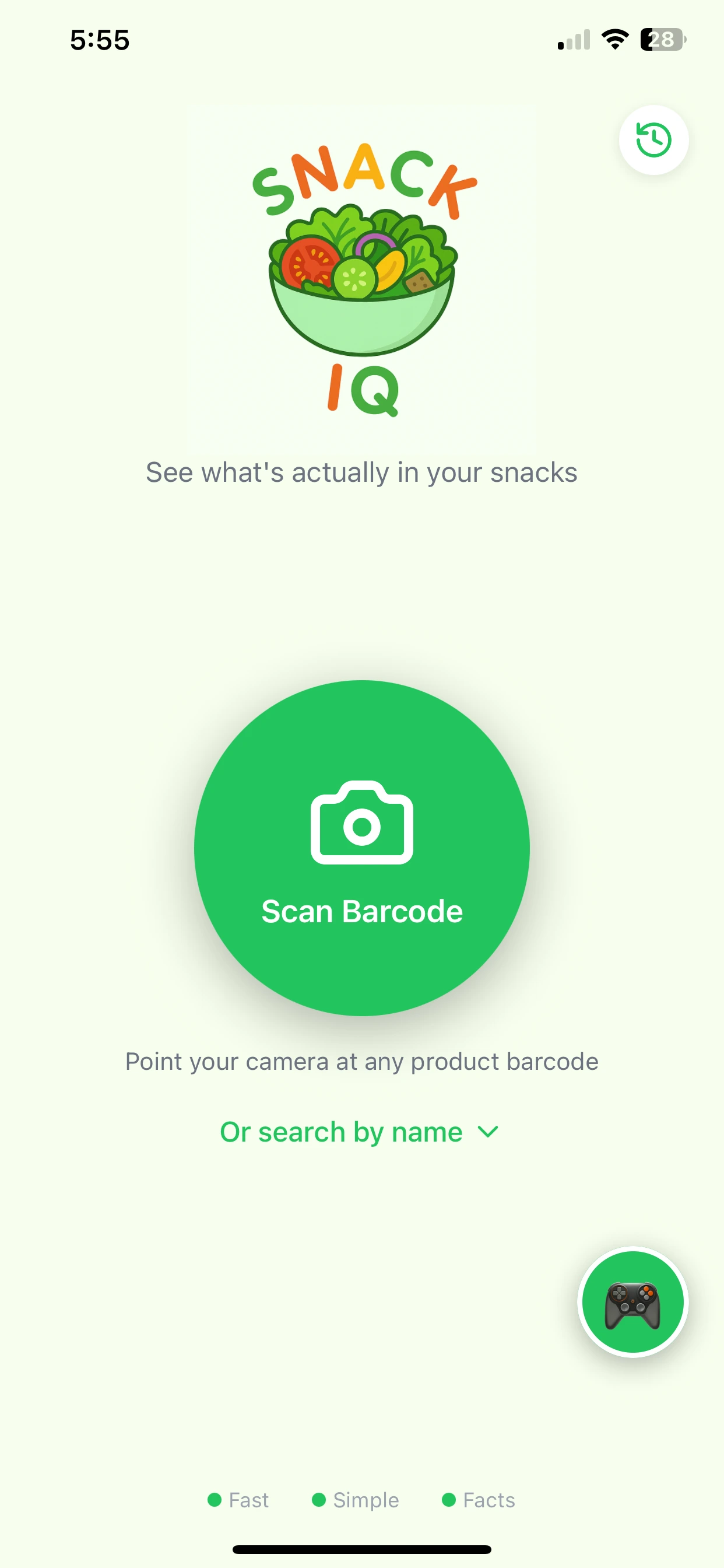Screenshot of Snackiq