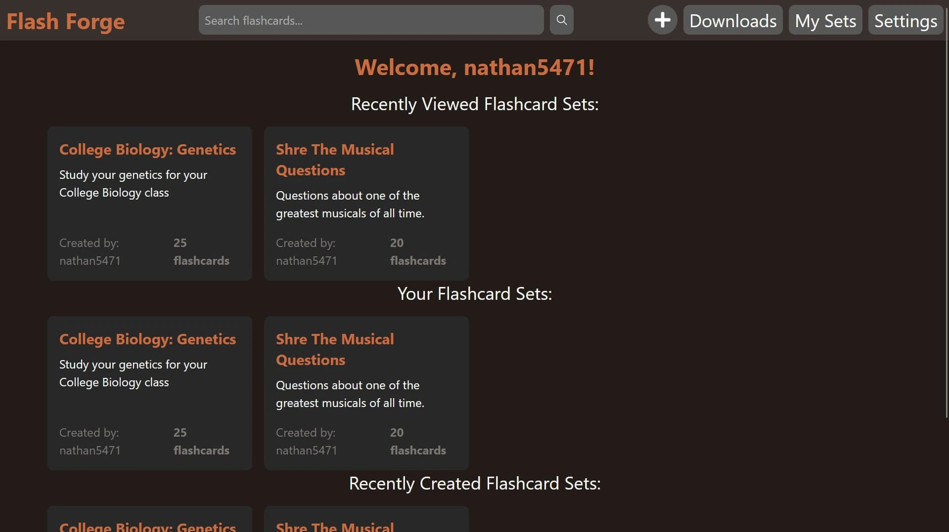 Screenshot of Flash Forge