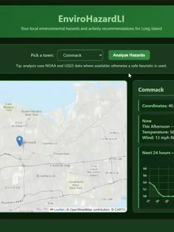 Screenshot of Envirohazardli