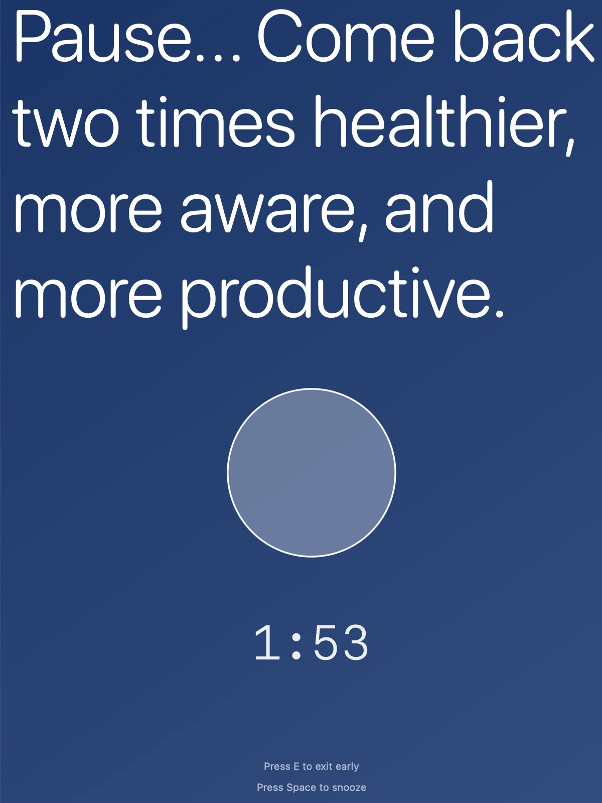 Screenshot of Pause