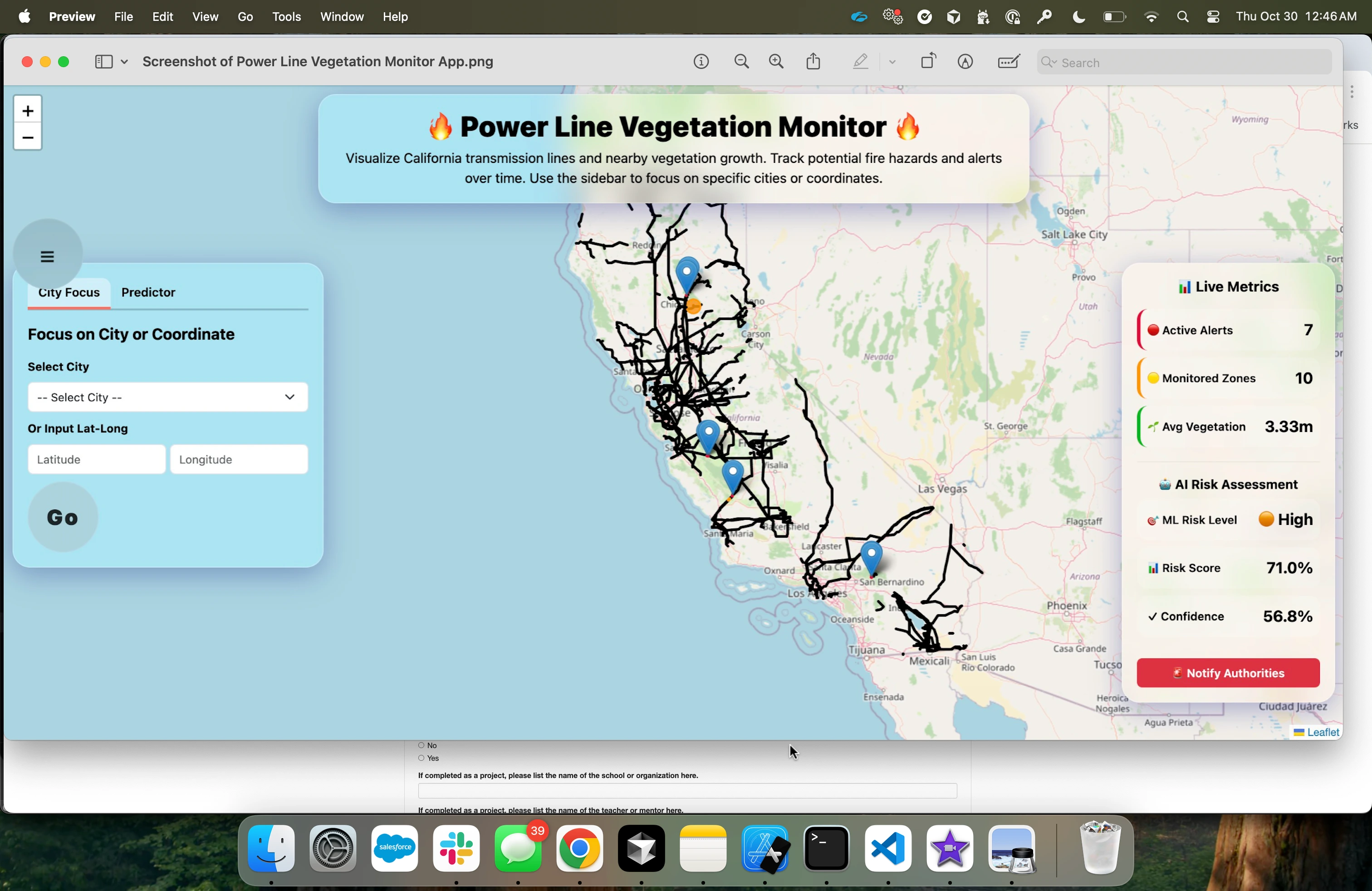 Screenshot of Lineguard